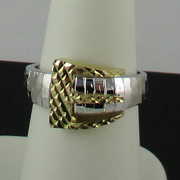 Michael Anthony Buckle-Design Textured Ring - Picture 5 of 8